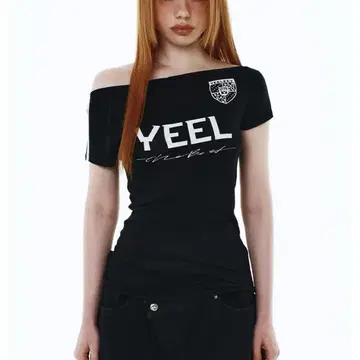 【YEEL】25ss YEEL RACING ASYMMETRIC T-SHIRT Yeel racing asymmetric t-shirt black | 브랜드 중고거래