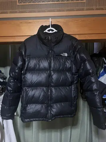 90년대 The North Face 블랙 다운 자켓
