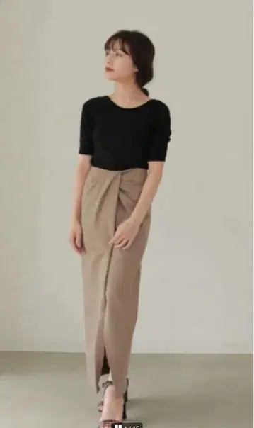 L'or Pencil Drape Skirt