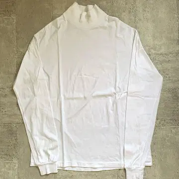 AURALEE 오라리 하이넥 티셔츠 화이트 하이넥