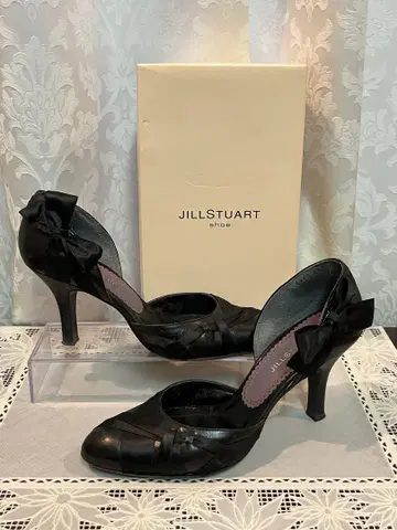 JILL STUART 질스튜어트 블랙 펌프스 리본 새상품급