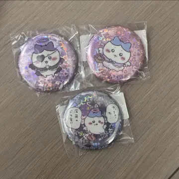 [미사용 새상품] 천사와 악마 캔뱃지 하치와레 3종 세트