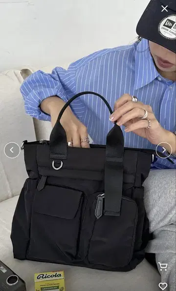 zozo에서 구매한 블랙 토트백