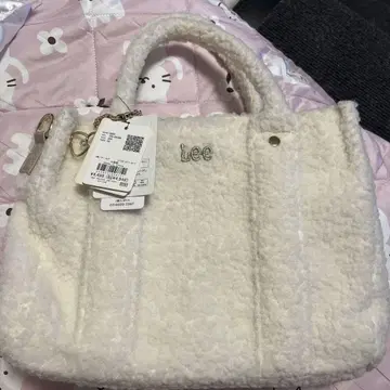 Lee 화이트 토트백 중형