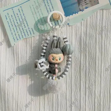 LABUBU 봉제 인형 키링 스트랩