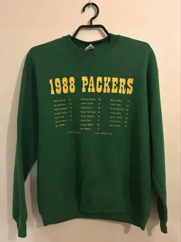 1988 PACKERS 맨투맨 XL 그린 RUSSELL ATHLETIC