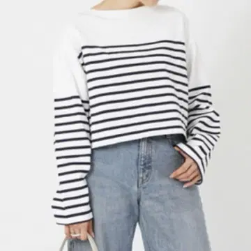 새상품급 에브리데이아이라이크 23 SS 크롭 보더 두지엠 클라세