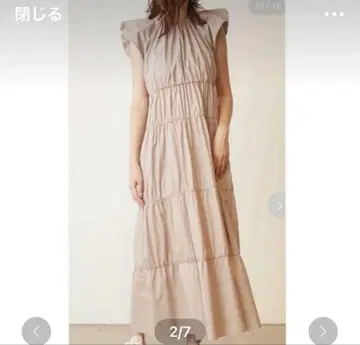emmi 티어드 원피스 베이지