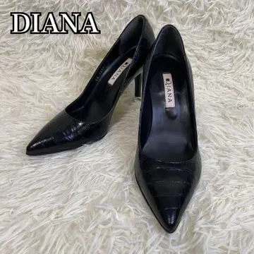 [새상품급] DIANA 다이애나 펌프스 블랙 크로커 무늬 가죽