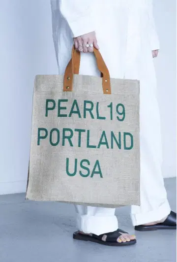 Maison Bengal 주트 토트백 별주 PEARL19