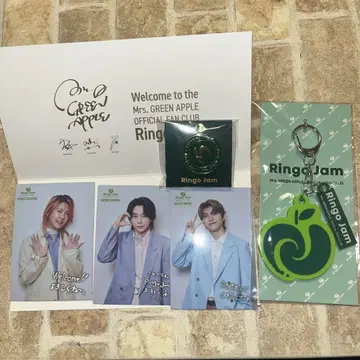 Mrs. GREEN APPLE [FC 한정] 포토 C. 핀배지. 키링