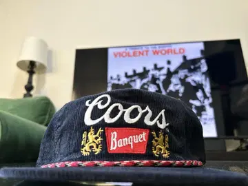 USA Coors 쿠어스 BEER 코듀로이 캡 네이비