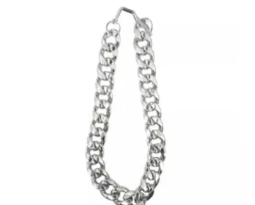 JieDa/ SWITCHING WIDE CHAIN NECKLACE
