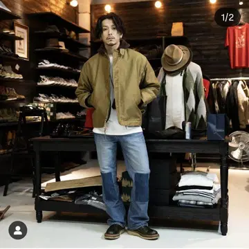Pablo Vinci Knee 패치 리메이크 데님 M