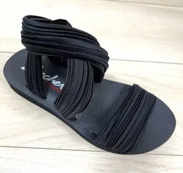 SKECHERS 스케쳐스 요가 블랙 스포츠 샌들 24cm
