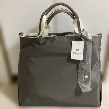 TREASURE TOPKAPI 스트라이프 핸들 나일론 토트백