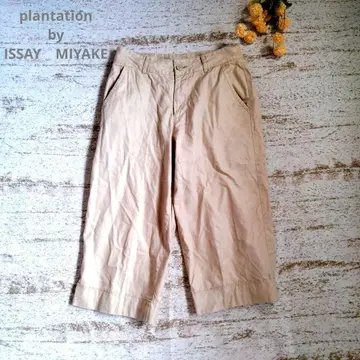 plantation 잇세이 미야케 와이드 팬츠 코튼 100%