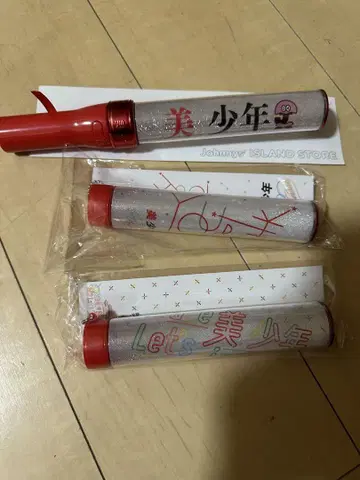 미 소년 응원봉과 응원봉 탑 세트