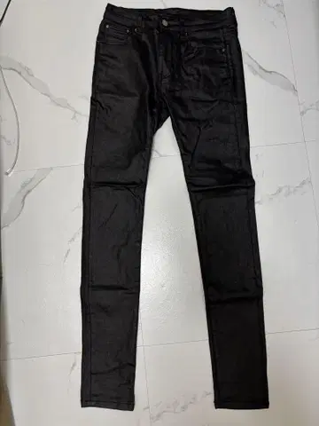 mnml 블랙 레더 스키니 size 29