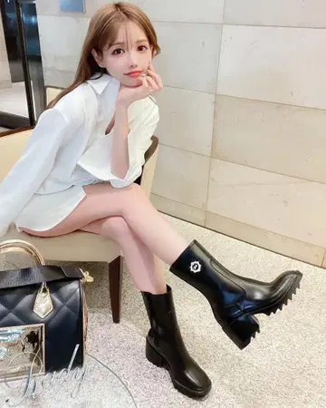 새상품 Rady 레인부츠 L 24.5 블랙 평소에도 OK 부츠 장화