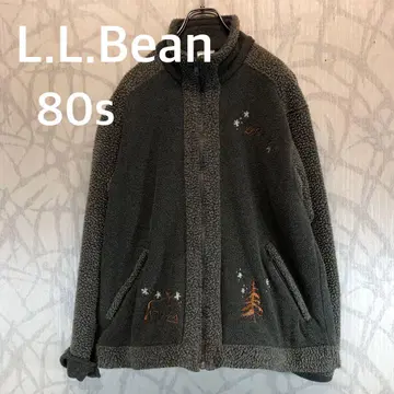 엘엘빈 L.L.Bean 80년대 플리스 자켓 자수 로고 R