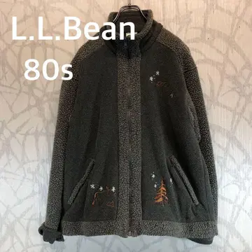 엘엘빈 L.L.Bean 80년대 플리스 자켓 자수 로고 R