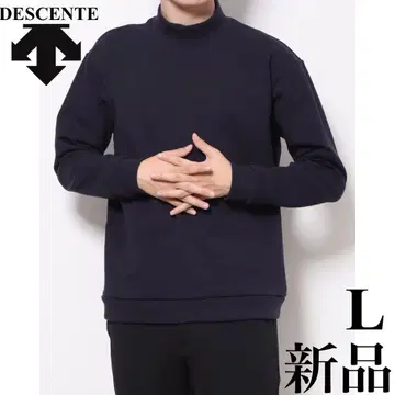 새상품 데상트 긴팔 T셔츠 트레이닝복 트레이닝 의류 골프 네이비