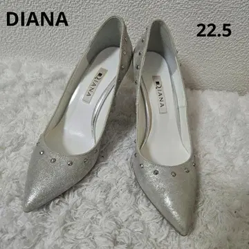 DIANA 다이애나 스터드 하이힐 실버
