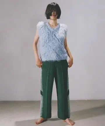 pamm 케모노가레 샤기 니트 베스트