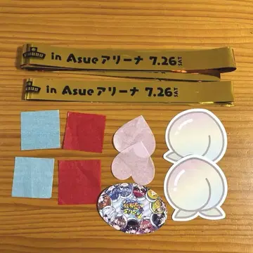컬러풀피치 파라피치 in Asue 아레나 금 테이프 스티커 세트
