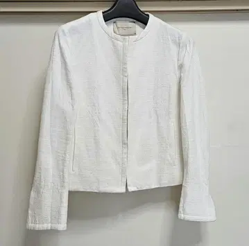 UNITED ARROWS 노카라 자켓 화이트 셋업 38