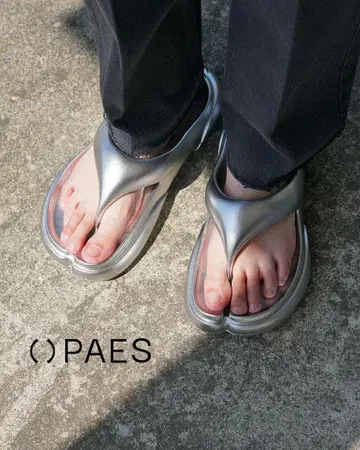 <PAES> 메탈릭 NEW FLIPFLOP 타비 샌들 페이즈