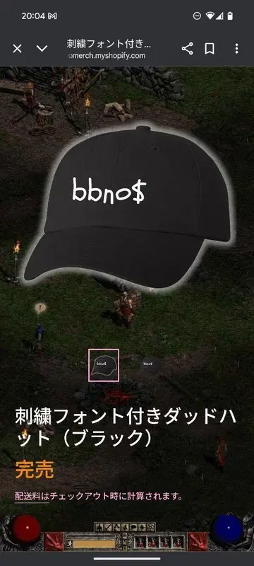 bbno$ 자수 캡