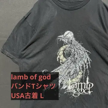 lamb of god 람 오브 갓 밴드 T셔츠 USA 구제 의류 L