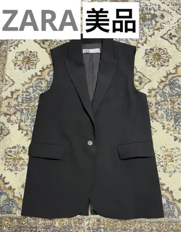 ZARA 자라 블랙 슬리브리스 재킷 베스트