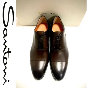 새상품 SANTONI 산토니 고급 16.8만 엔 파티나 비즈니스 슈즈