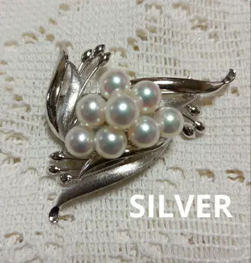 펄 SILVER 브로치