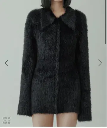 [ FETICO for yo BIOTOP ] FUR KNIT JACKET
