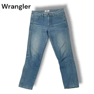 Wrangler 랭글러 라이트 블루 데님 스트레이트 28 패치