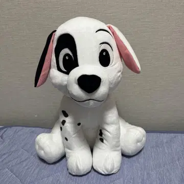 101마리 강아지 달마시안 봉제 인형 중형 빨간색 목걸이 포함 디즈니