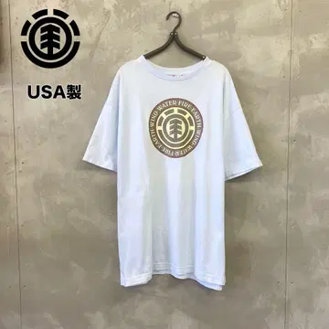 90's USA 제작 element 로고 티셔츠 엘리먼트 스케이트보드
