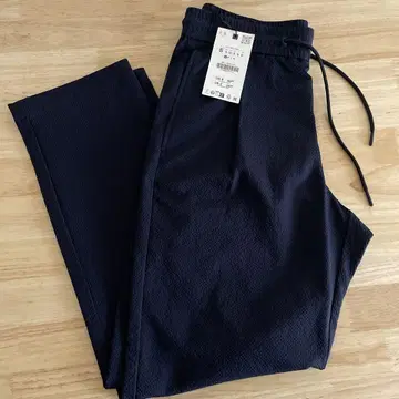 새상품 ZARA 자라 시어서커 팬츠 네이비 S
