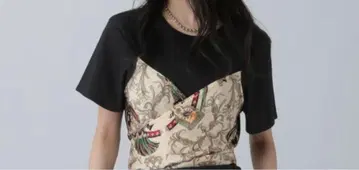 LEPSIM 스카프 뷔스티에풍 풀오버 블랙