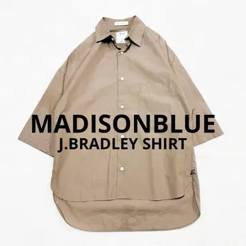 새상품급 매디슨 블루 J.BRADLEY 셔츠 베이지 B 자수 00 사이즈