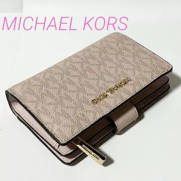 새상품급 MICHAEL KORS 마이클코어스 MK 패턴 가죽 반지갑