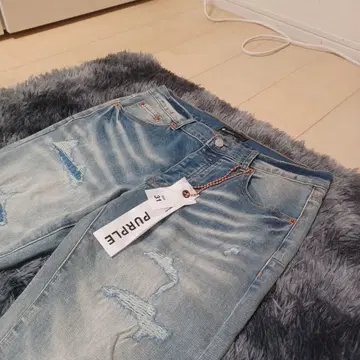 purple brand size 31 slim fit 데미지 가공