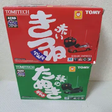 TOMYTEC 미니 사륜구동 빨간 여우, 그린 너구리