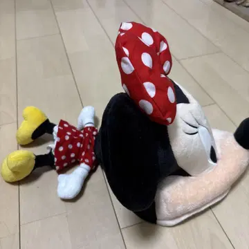 디즈니랜드 씨 머리띠 미니 봉제 인형 도트 리본