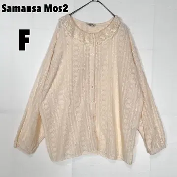 Samansa Mos2 사만사 모스모스 레이스 옷깃 블라우스