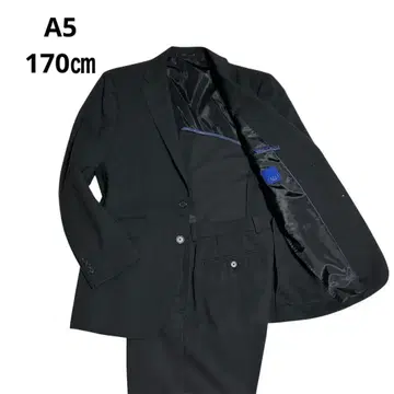 남성용 수트 셋업 봄/여름/가을 블랙 A5 170cm M 상당